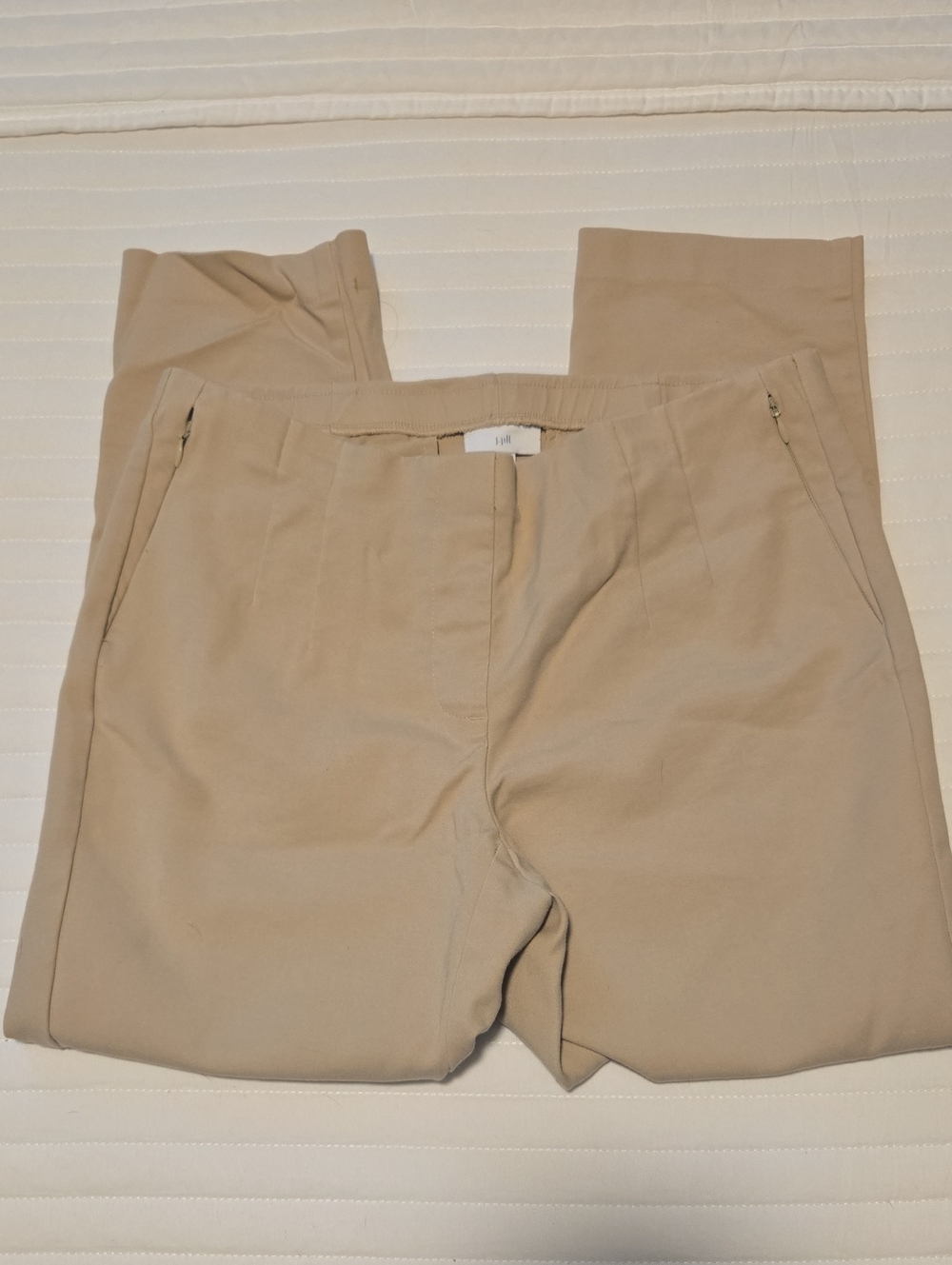 J. Jill Khaki Stretch Casual Chinos in Light Tan